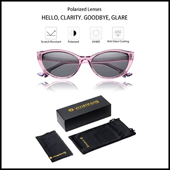 Polarized Cat Eye Sunglasses Slim Fit UV Protection Retro Style main image 5
